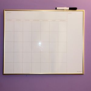 Dry Erase Calendar